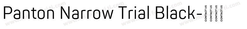 Panton Narrow Trial Black字体转换